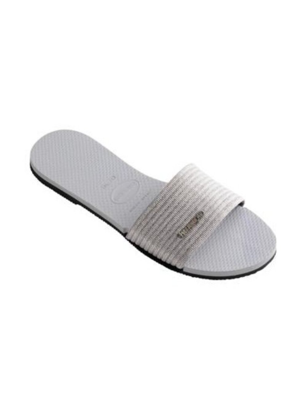 Havaianas Metallic Summer Women Sandals Silver Gray Size US 10 - Picture 2 of 4